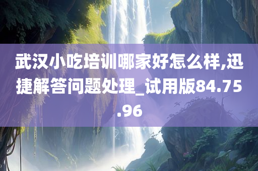 武汉小吃培训哪家好怎么样,迅捷解答问题处理_试用版84.75.96