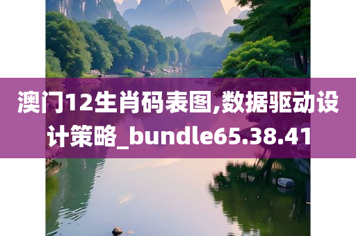 澳门12生肖码表图,数据驱动设计策略_bundle65.38.41