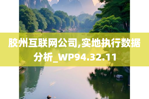 胶州互联网公司,实地执行数据分析_WP94.32.11