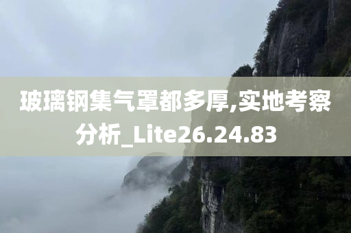 玻璃钢集气罩都多厚,实地考察分析_Lite26.24.83