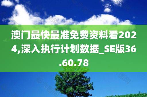 澳门最快最准免费资料看2024,深入执行计划数据_SE版36.60.78