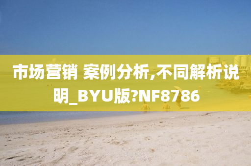 市场营销 案例分析,不同解析说明_BYU版?NF8786