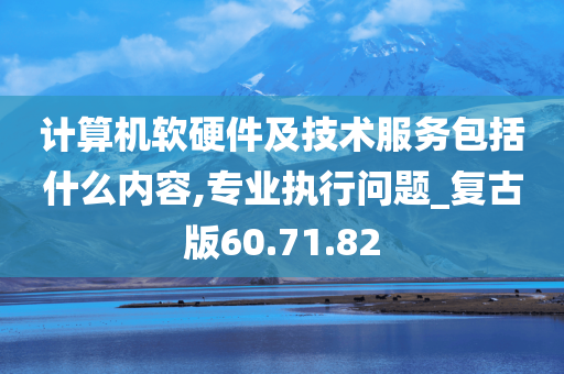 计算机软硬件及技术服务包括什么内容,专业执行问题_复古版60.71.82