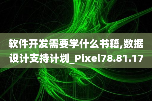 软件开发需要学什么书籍,数据设计支持计划_Pixel78.81.17