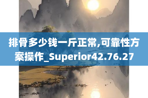 排骨多少钱一斤正常,可靠性方案操作_Superior42.76.27