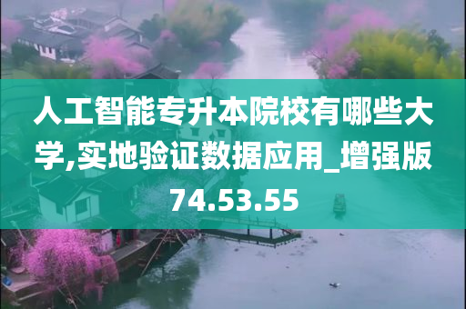 人工智能专升本院校有哪些大学,实地验证数据应用_增强版74.53.55