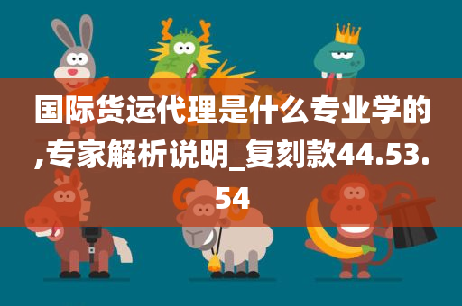 国际货运代理是什么专业学的,专家解析说明_复刻款44.53.54