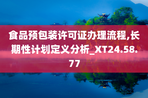 食品预包装许可证办理流程,长期性计划定义分析_XT24.58.77