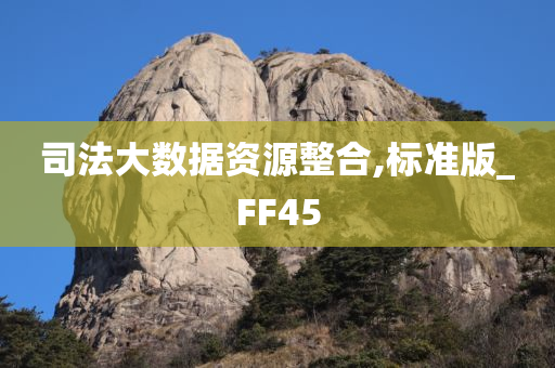 司法大数据资源整合,标准版_FF45