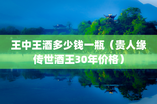 王中王酒多少钱一瓶（贵人缘传世酒王30年价格）