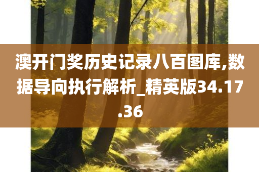 澳开门奖历史记录八百图库,数据导向执行解析_精英版34.17.36