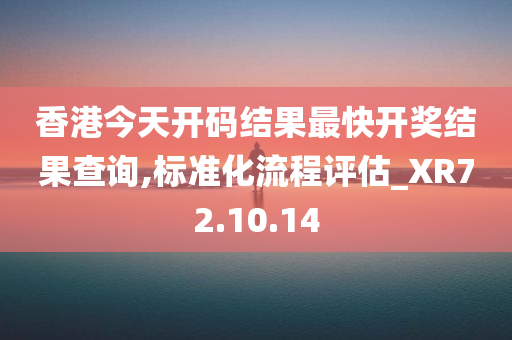 香港今天开码结果最快开奖结果查询,标准化流程评估_XR72.10.14