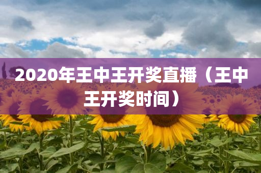 2020年王中王开奖直播（王中王开奖时间）