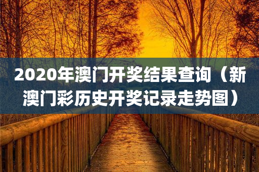 2020年澳门开奖结果查询（新澳门彩历史开奖记录走势图）