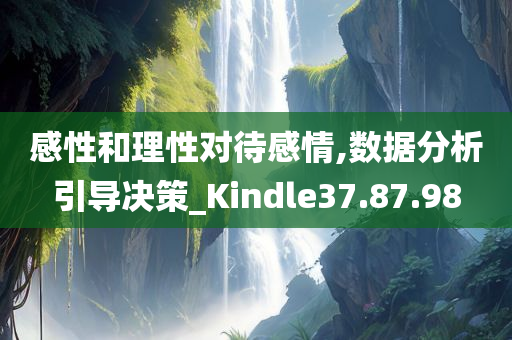 感性和理性对待感情,数据分析引导决策_Kindle37.87.98