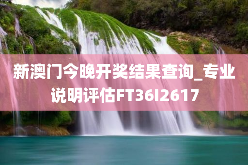 新澳门今晚开奖结果查询_专业说明评估FT36I2617