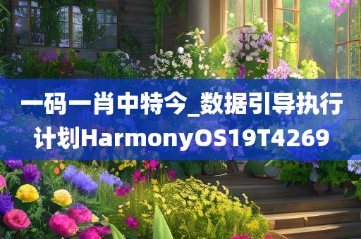 一码一肖中特今_数据引导执行计划HarmonyOS19T4269