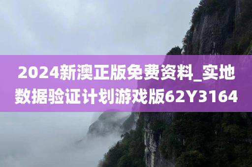 2024新澳正版免费资料_实地数据验证计划游戏版62Y3164