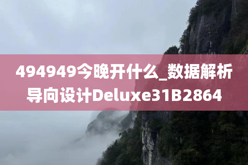 494949今晚开什么_数据解析导向设计Deluxe31B2864