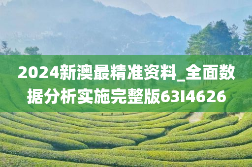 2024新澳最精准资料_全面数据分析实施完整版63I4626