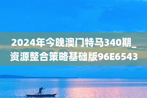 2024年今晚澳门特马340期_资源整合策略基础版96E6543