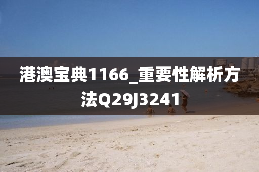 港澳宝典1166_重要性解析方法Q29J3241