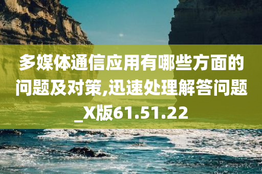 多媒体通信应用有哪些方面的问题及对策,迅速处理解答问题_X版61.51.22