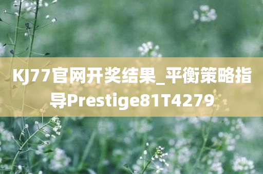 KJ77官网开奖结果_平衡策略指导Prestige81T4279