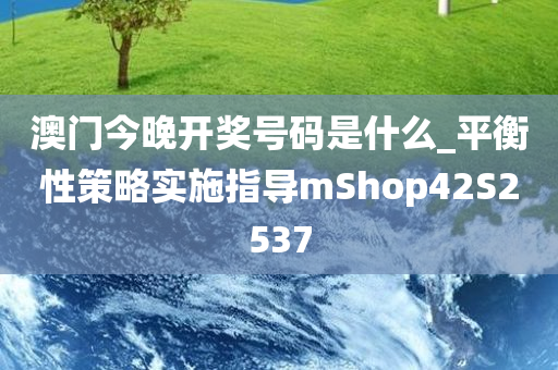 澳门今晚开奖号码是什么_平衡性策略实施指导mShop42S2537