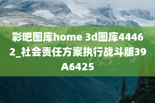 彩吧图库home 3d图库44462_社会责任方案执行战斗版39A6425