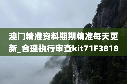 澳门精准资料期期精准每天更新_合理执行审查kit71F3818