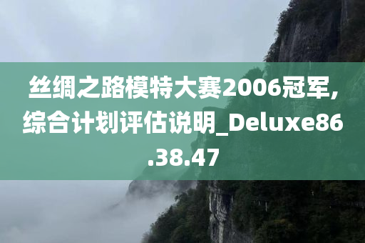 丝绸之路模特大赛2006冠军,综合计划评估说明_Deluxe86.38.47