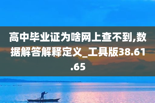 高中毕业证为啥网上查不到,数据解答解释定义_工具版38.61.65