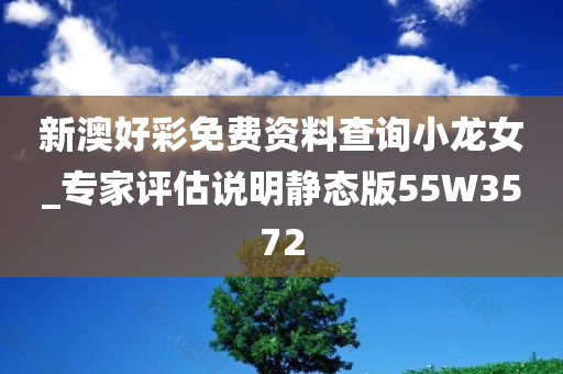 新澳好彩免费资料查询小龙女_专家评估说明静态版55W3572