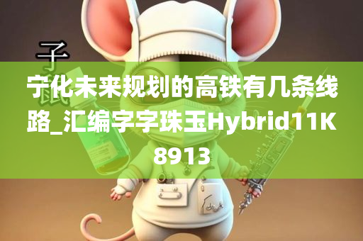 宁化未来规划的高铁有几条线路_汇编字字珠玉Hybrid11K8913