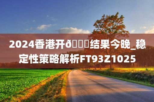 2024香港开🐎结果今晚_稳定性策略解析FT93Z1025