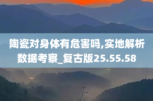 陶瓷对身体有危害吗,实地解析数据考察_复古版25.55.58