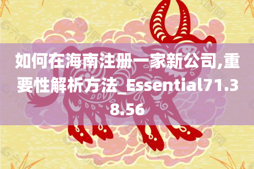 如何在海南注册一家新公司,重要性解析方法_Essential71.38.56