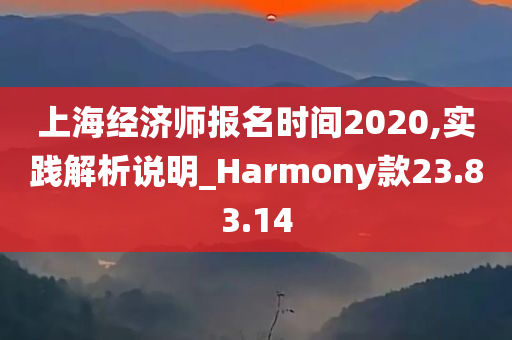 上海经济师报名时间2020,实践解析说明_Harmony款23.83.14