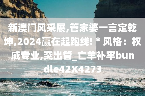 新澳门风采展,管家婆一言定乾坤,2024赢在起跑线!＊风格：权威专业,突出管_亡羊补牢bundle42X4273