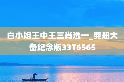 白小姐王中王三肖选一_典册大备纪念版33T6565