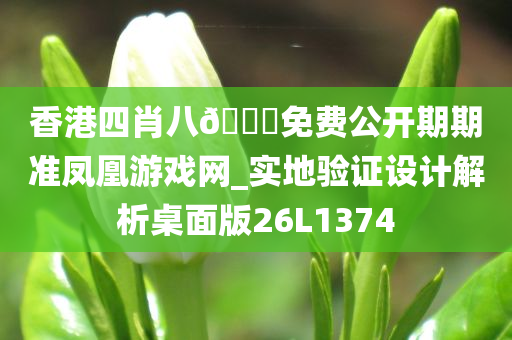 香港四肖八🐎免费公开期期准凤凰游戏网_实地验证设计解析桌面版26L1374