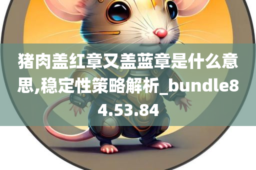 猪肉盖红章又盖蓝章是什么意思,稳定性策略解析_bundle84.53.84