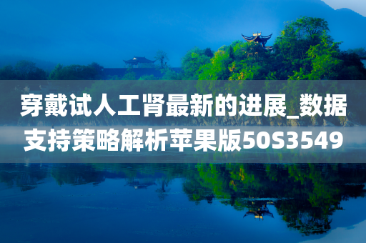 穿戴试人工肾最新的进展_数据支持策略解析苹果版50S3549