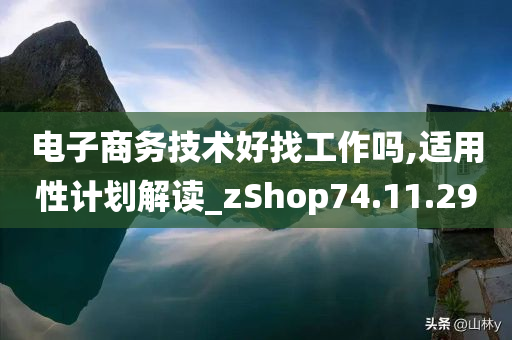 电子商务技术好找工作吗,适用性计划解读_zShop74.11.29