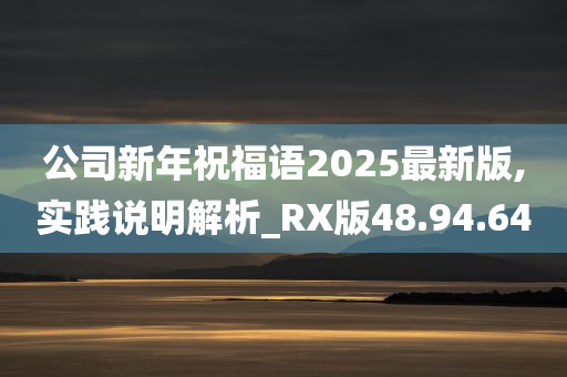 公司新年祝福语2025最新版,实践说明解析_RX版48.94.64