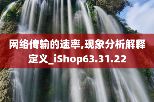 网络传输的速率,现象分析解释定义_iShop63.31.22