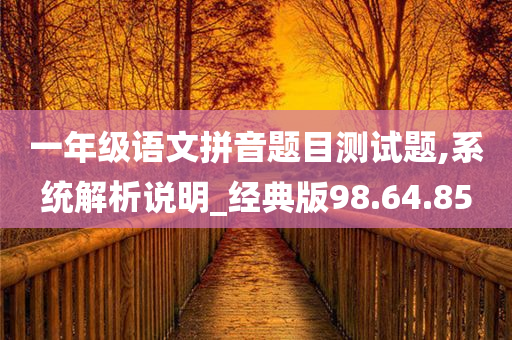 一年级语文拼音题目测试题,系统解析说明_经典版98.64.85