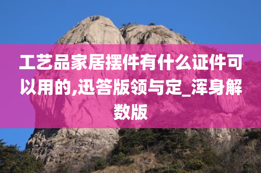 工艺品家居摆件有什么证件可以用的,迅答版领与定_浑身解数版