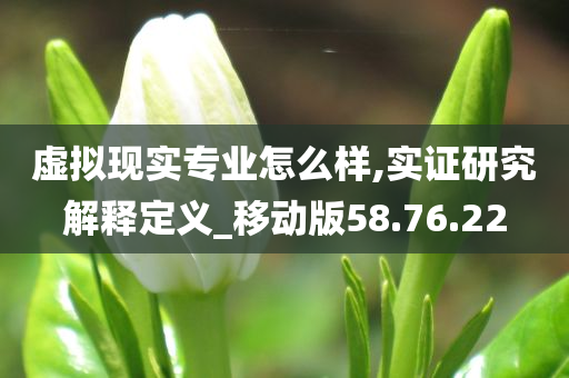 虚拟现实专业怎么样,实证研究解释定义_移动版58.76.22